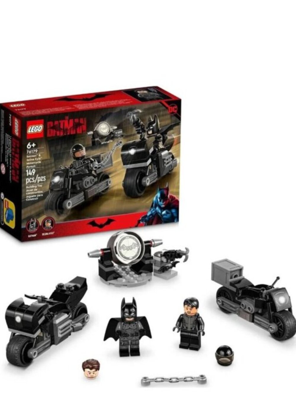 Lego DC Batman & Selina Kyle Motorcycle Pursuit 76179 New In Box